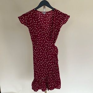 Rails Hearts Mini Wrap Dress